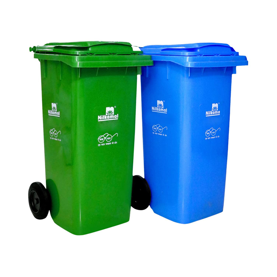 Dustbin With Two Wheel 90L